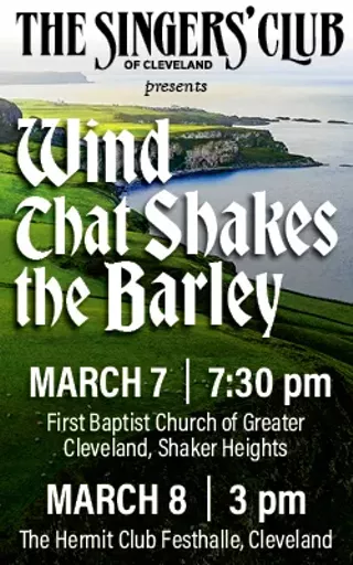 The Singers' Club of Cleveland's March Concert