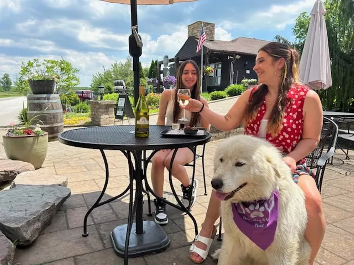 Enjoying the wine trail!