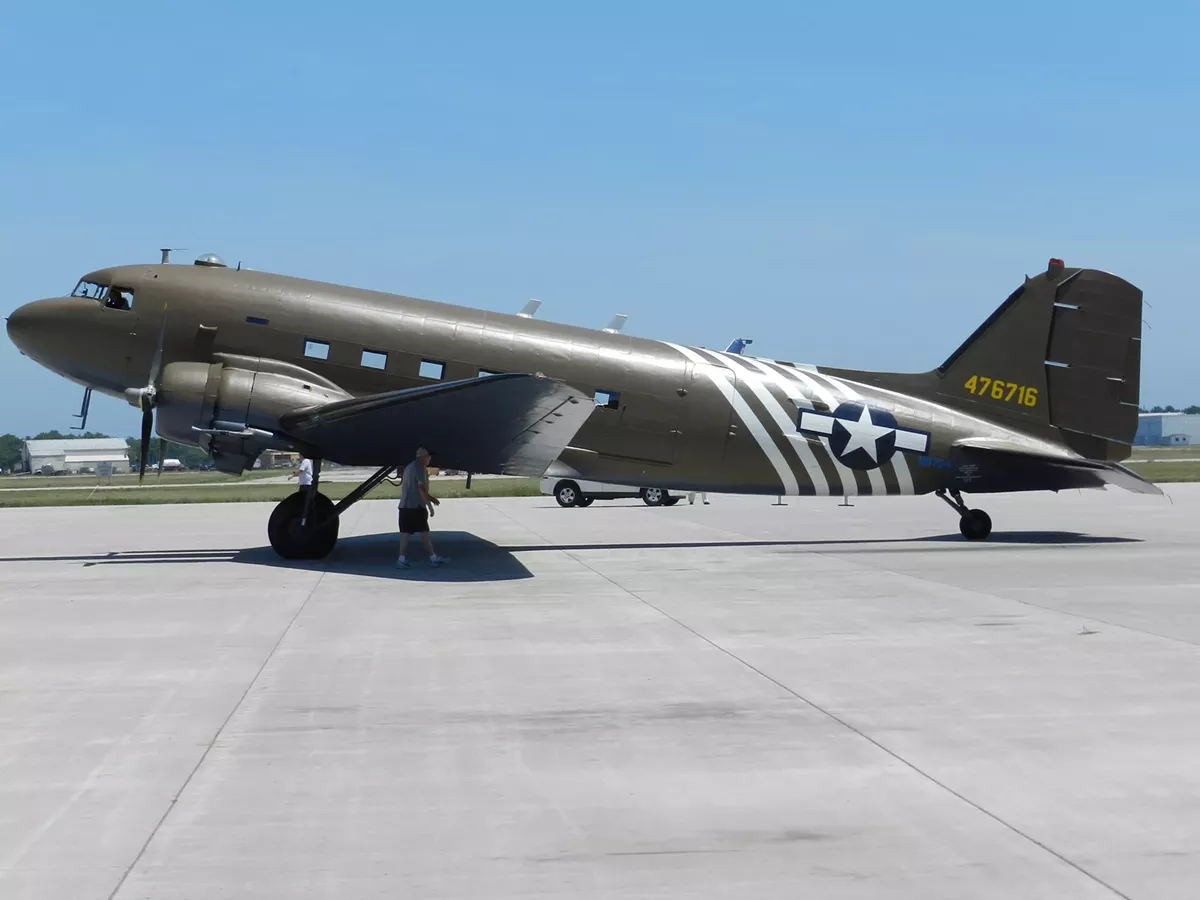 WWII C-47 Skytrain "Hairless Joe" Troop Transport/Paratrooper Plane