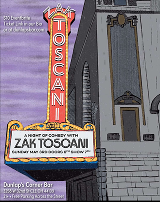Zak Toscani Live! A Night of Comedy at Dunlap's Corner Bar
